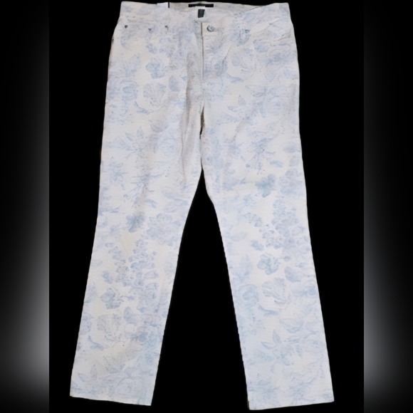 Lauren Jeans Co. Ralph Lauren denim size 14 floral VTG toile English Countryside - Picture 15 of 15